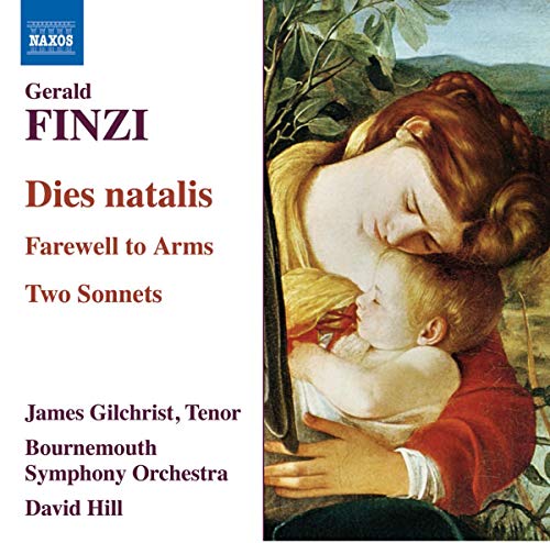 CD cover for Finzi’s “Dies Natalis” featuring Renaissance painting detail.