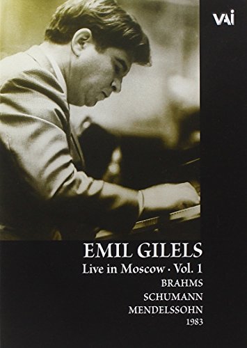 DVD cover of pianist Emil Gilels performing live in Moscow, 1983.