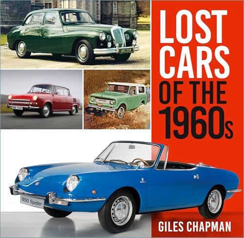 Book cover titled Lost Cars of the 1960s featuring several vintage cars.
