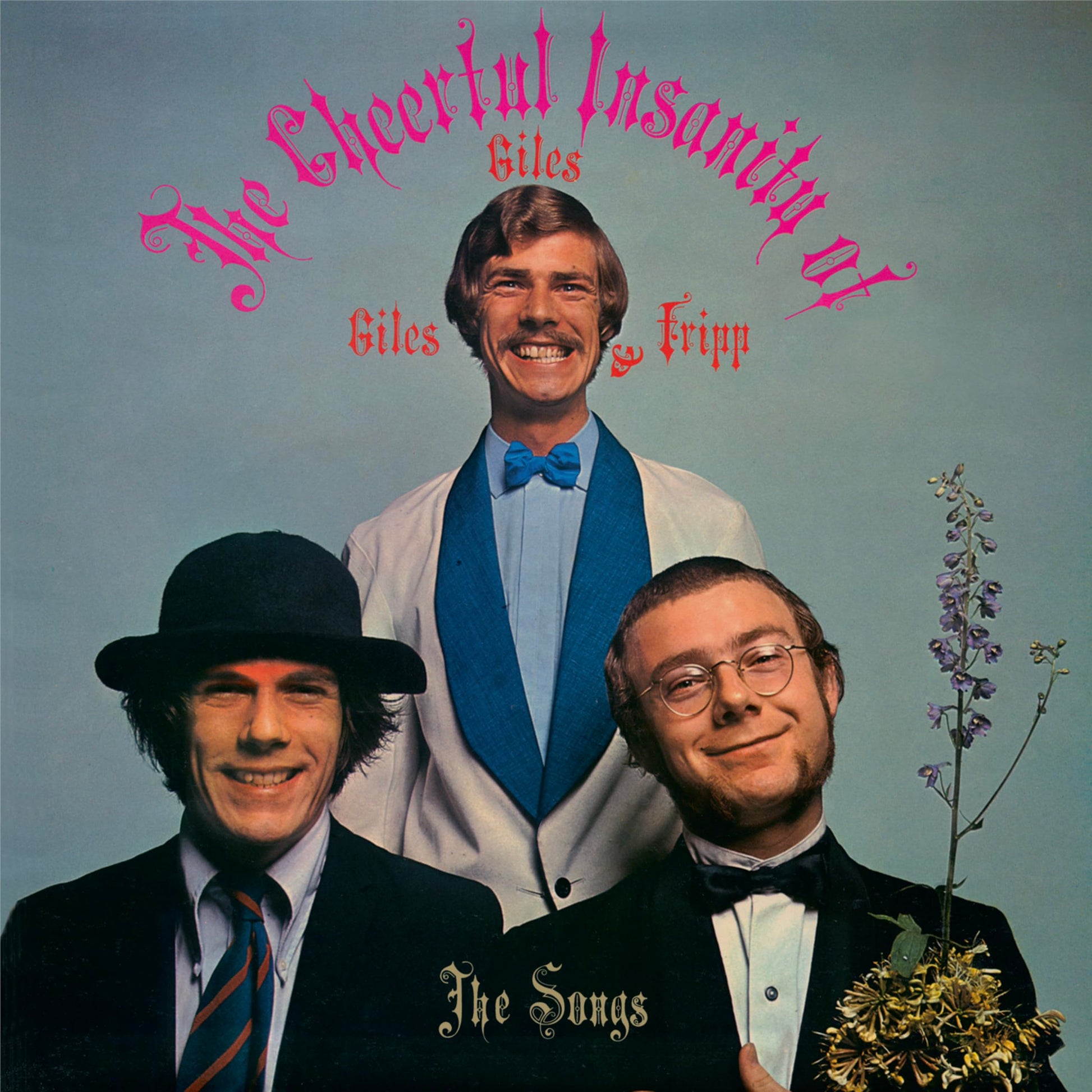 Album cover featuring three men in formal wear, smiling and posing.