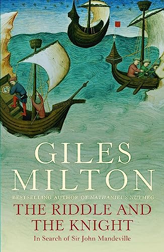 Book cover depicting medieval ships and the title “The Riddle and the Knight.”