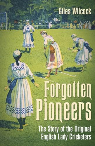 Book cover depicting four women in vintage cricket attire on a green field.