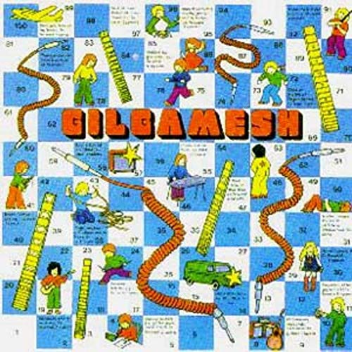 Album cover featuring a numbered board game grid with illustrations and the word Gilgamesh.