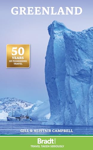Book cover showing a large blue iceberg and a small boat in arctic waters.