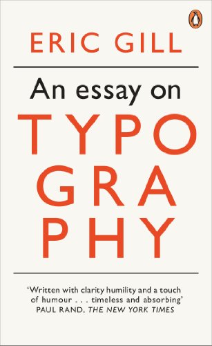 Book cover: "An Essay on Typography" by Eric Gill, Penguin Classics.