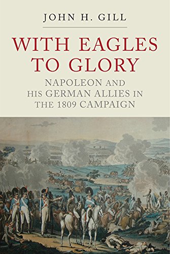 Book cover titled With Eagles to Glory featuring a 19th-century battlefield painting.