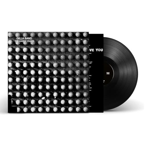 Gilla Band vinyl record with black cover and textured, dot pattern.
