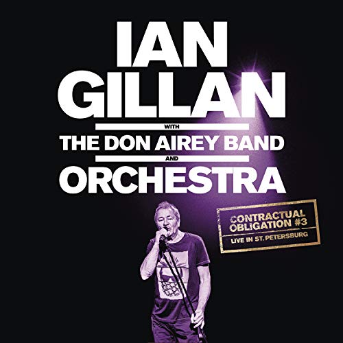 AlbumSB&W album cover of Ian Gillan with purple lighting and bold white text.