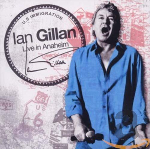 CD cover for Ian Gillan’s “Live In Anaheim” with singer portrait.