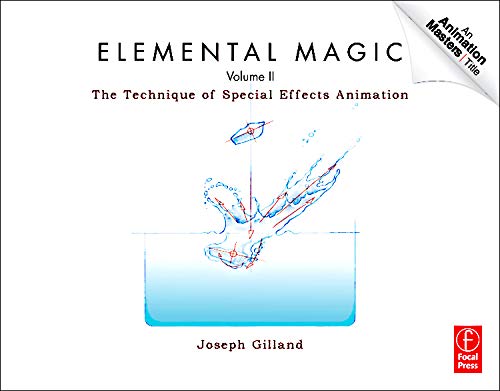 Book cover for Elemental Magic Volume II showing a water splash animation study.