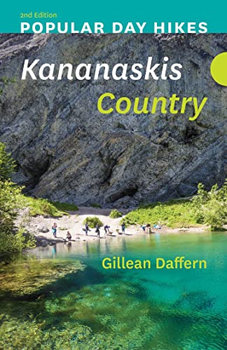 Book cover: “Popular Day Hikes: Kananaskis Country” with mountain landscape.