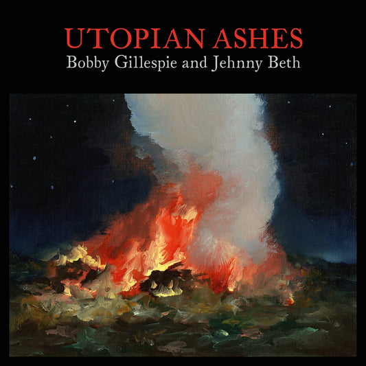 CD cover: painting of a bonfire against a dark, starry sky.