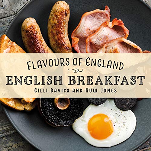 Book cover featuring a plate of English breakfast with sausages, bacon, egg, and mushroom.