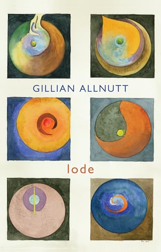 Book cover for "lode" by Gillian Allnutt, featuring abstract watercolor paintings.