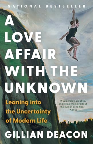 Book cover: person reaching from a cliff into a cloudy sky.