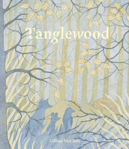 Book cover illustration of a forest with stylized trees, leaves, and silhouettes of animals.