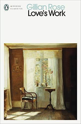 Book cover: “Love’s Work” with a painting of a sunlit room interior.