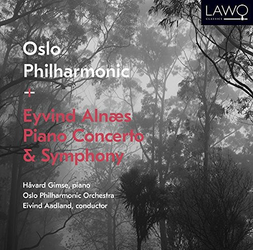 Album cover with black-and-white forest background and text overlay in white and red.