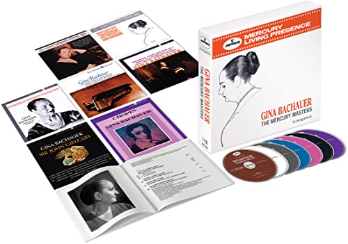 CD box set featuring pianist Gina Bachauer, booklet, and discs.