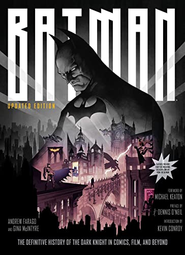 Book cover featuring Batman overlooking a gothic cityscape, updated edition.