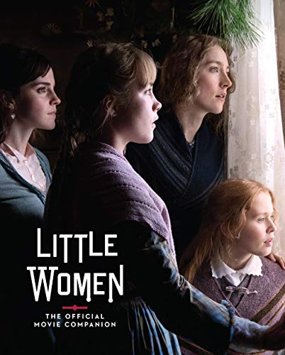 Four women in period clothing look toward a window on the Little Women book cover.