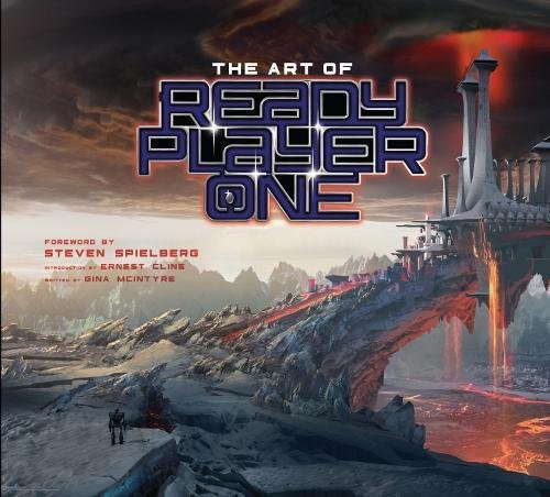 Book cover for "The Art of Ready Player One" with futuristic cityscape.