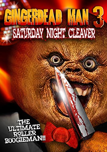 Gingerdead Man 3 DVD cover featuring a menacing gingerbread man with a knife.