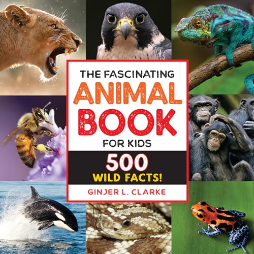Book cover featuring diverse animal images: lion, eagle, chameleon, and more.