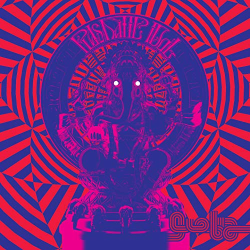 Psychedelic album cover featuring a blue, ornate elephant head illustration.
