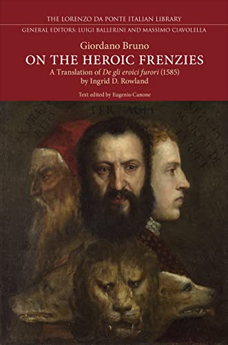 Book cover for On the Heroic Frenzies featuring a painting of three human faces.