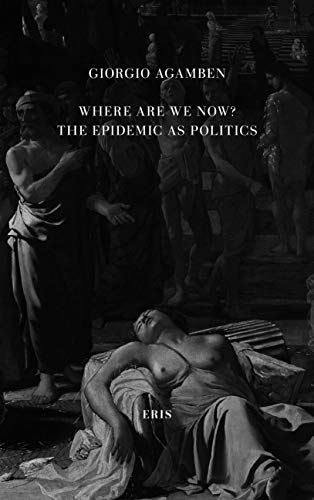 Book cover featuring a classical painting of figures with text overlay in white.