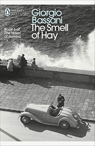 Book cover showing a vintage car parked by a sea wall with crashing waves.