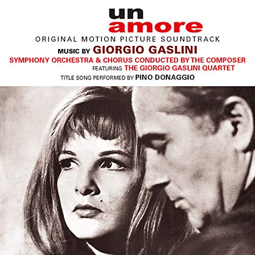 CD cover for "Un Amore" soundtrack by Giorgio Gaslini, featuring a couple.