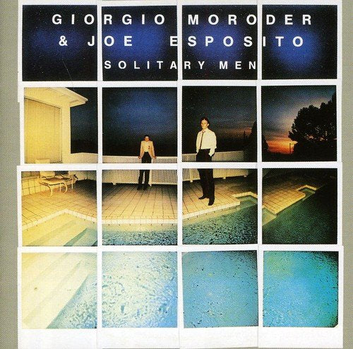 CD cover for Giorgio Moroder & Esposito’s “Solitary Men” with fragmented imagery.