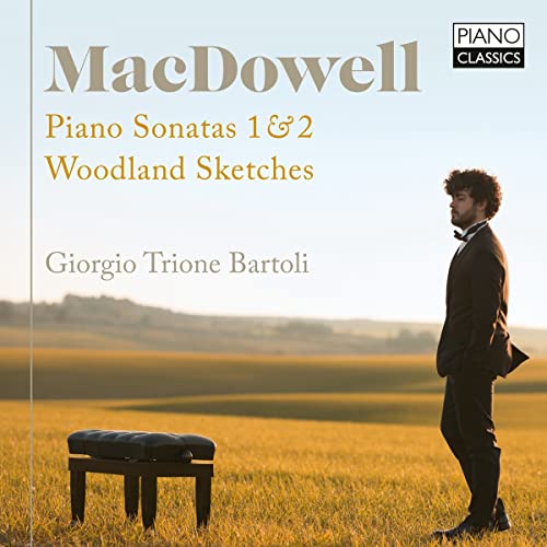 CD cover featuring pianist Giorgio Trione Bartoli in a field.