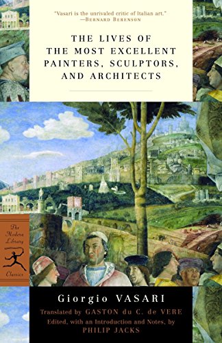Book cover: “The Lives of the Most Excellent Painters, Sculptors, and Architects.”