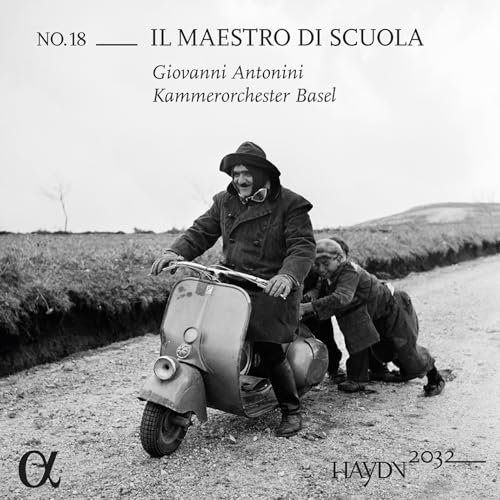 BlackSLB&W album cover featuring a man on a scooter with a child behindC