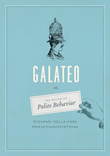Book cover: "Galateo: Or," featuring a man in a hat and hand.