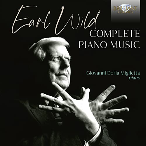 CD cover featuring pianist Earl Wild in black and white.