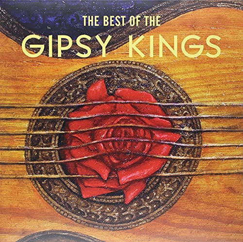 Album cover featuring a red rose inside a guitar sound hole with strings overlaying.