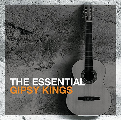 CD cover for The Essential Gipsy Kings featuring a guitar.
