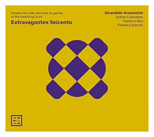 A yellow CD cover featuring a purple, interlocking pattern and text.