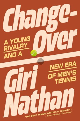 Book cover titled Changeover by Giri Nathan with a tennis ball graphic on red.