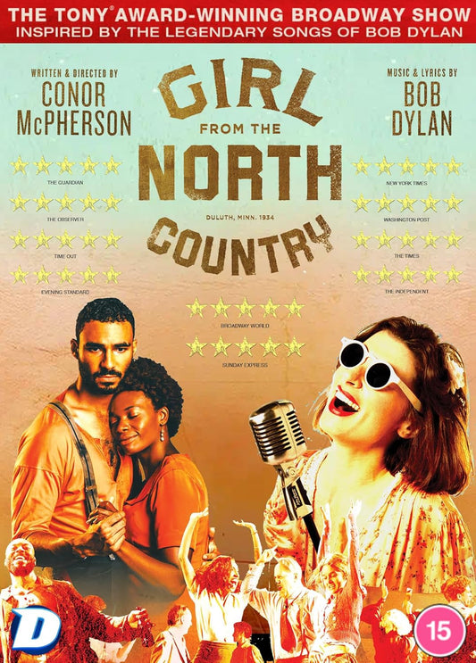 DVD cover for "Girl From The North Country" featuring cast members.