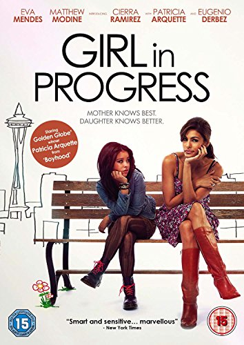 DVD cover for "Girl in Progress" featuring two young women on a bench.