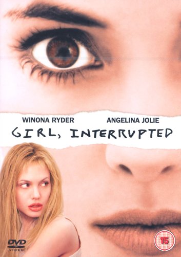 DVD cover for "Girl, Interrupted" featuring close-ups of Winona Ryder and Angelina Jolie.