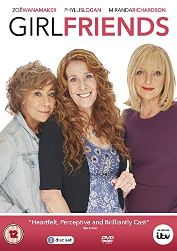 DVD cover for "Girlfriends" featuring three smiling women standing together against a white background.