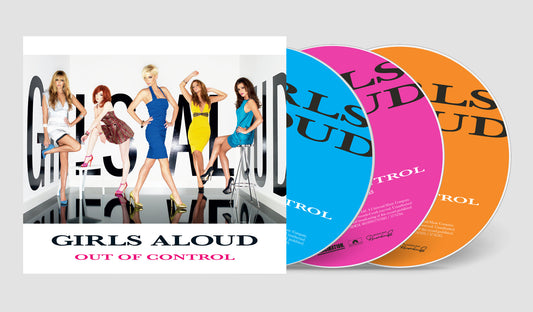 Girls Aloud “Out Of Control” 3CD set with group portrait.