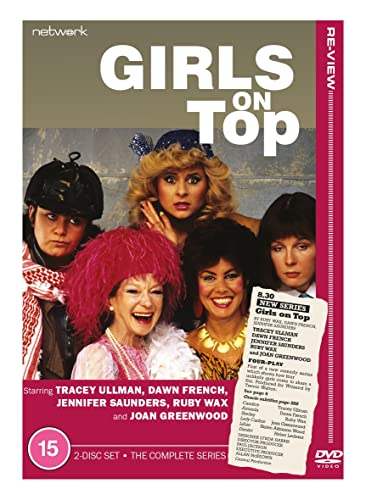 DVD cover for "Girls On Top" featuring five women in 1980s fashion.