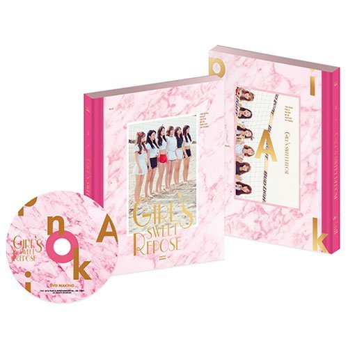 Photobook and DVD set featuring a group of young women in pink.